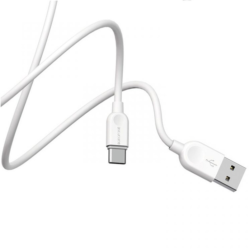 Дата кабель Borofone BX14 USB to Type-C (1m) (Белый) в магазине vchehle.ua