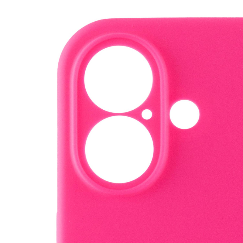 Чохол Silicone Case Full Camera Protective (AA) на Apple iPhone 16 (6.1") (Рожевий / Barbie pink) в магазині vchehle.ua