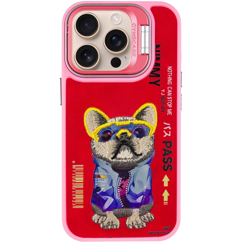 Фото TPU+PC чехол Friends для Apple iPhone 16 Pro (6.3") (Pink Dog) на vchehle.ua