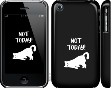 Чехол Уставший кот для iPhone 3Gs