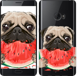 

Чехол Мопс и арбуз для Xiaomi Mi Note 2 843763