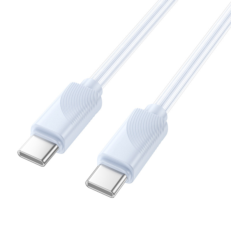 Фото Дата кабель Hoco X114 Energy Type-C to Type-C 60W (1m) (Blue) на vchehle.ua
