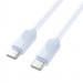 Фото Дата кабель Hoco X114 Energy Type-C to Type-C 60W (1m) (Blue) на vchehle.ua