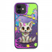 TPU+PC чохол TakiTaki Graffiti magic glow на Apple iPhone 11 (6.1") (Cute wolf / Purple)