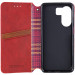 Фото Шкіряний чохол-книжка GETMAN Cubic (PU) на Xiaomi Redmi 13C / Poco C65 (Червоний) в маназині vchehle.ua