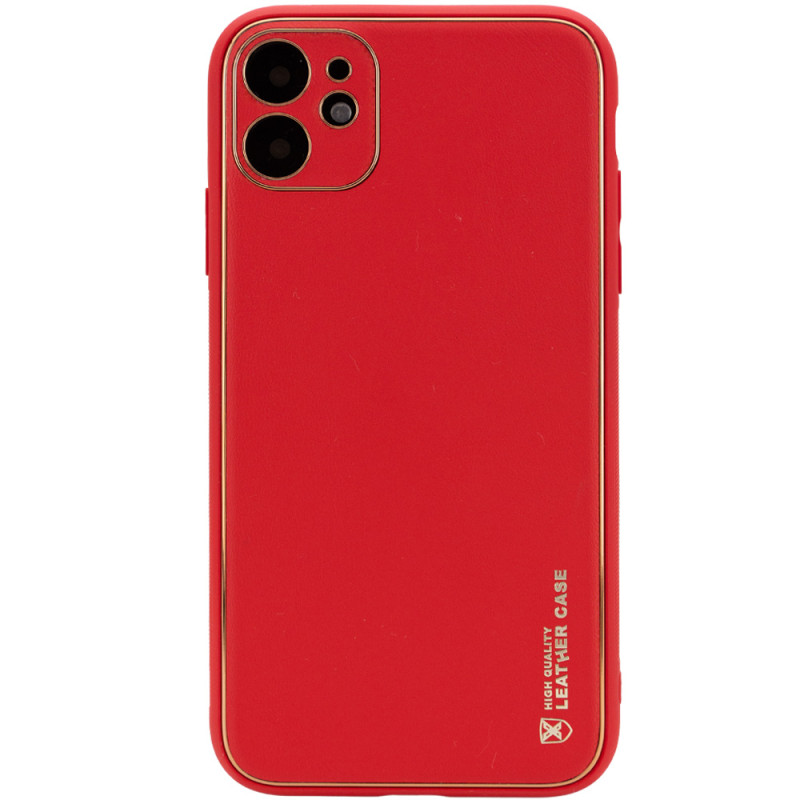 Кожаный чехол Xshield для Apple iPhone 11 (6.1") (Красный / Red)