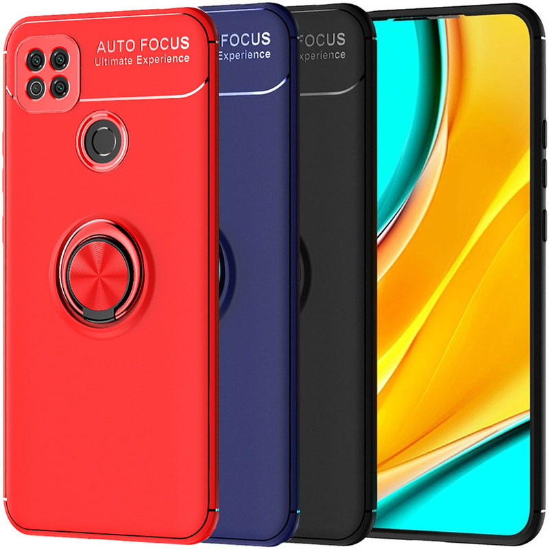 TPU чохол Deen ColorRing під магнітний тримач (opp) на Xiaomi Redmi 9C