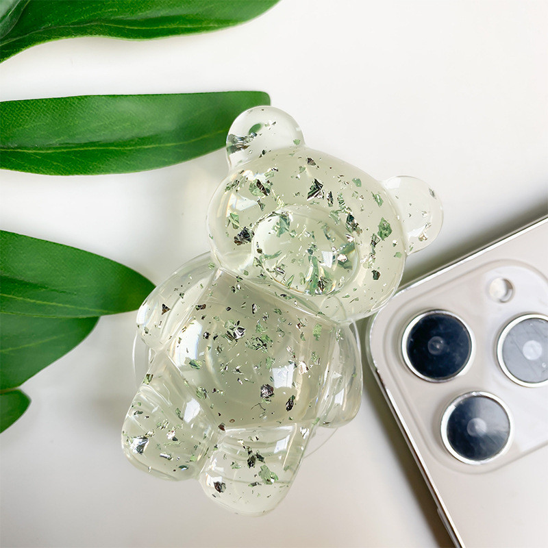 Фото Держатель для телефона Popsocket Big Bear Shimmer (Green) на vchehle.ua