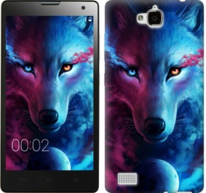 Чехол Арт-волк для Huawei Honor 3C