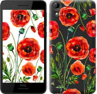 

Чохол Намальовані маки на HTC Desire 728G 743891
