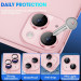 Защитное стекло Metal Classic на камеру (в упак.) для Apple iPhone 13 mini / 13 (Розовый / Pink) в магазине vchehle.ua