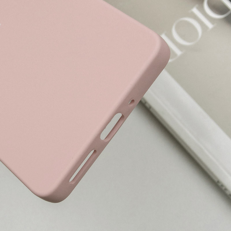 Купити Чохол Silicone Cover Full Camera (AA) на Xiaomi Redmi Note 13 Pro 4G / Poco M6 Pro 4G (Рожевий / Pink Sand) на vchehle.ua