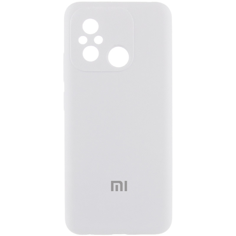 Чехол Silicone Cover Lakshmi Full Camera (AA) with logo для Xiaomi Redmi 12C / Poco C55 (Белый / White)