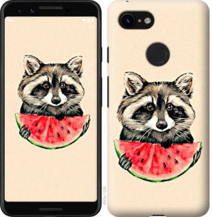 Чехол Енотик с арбузом для Google Pixel 3a