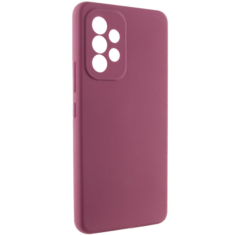Фото Чехол Silicone Cover Lakshmi Full Camera (AAA) для Samsung Galaxy A73 5G (Бордовый / Plum) на vchehle.ua