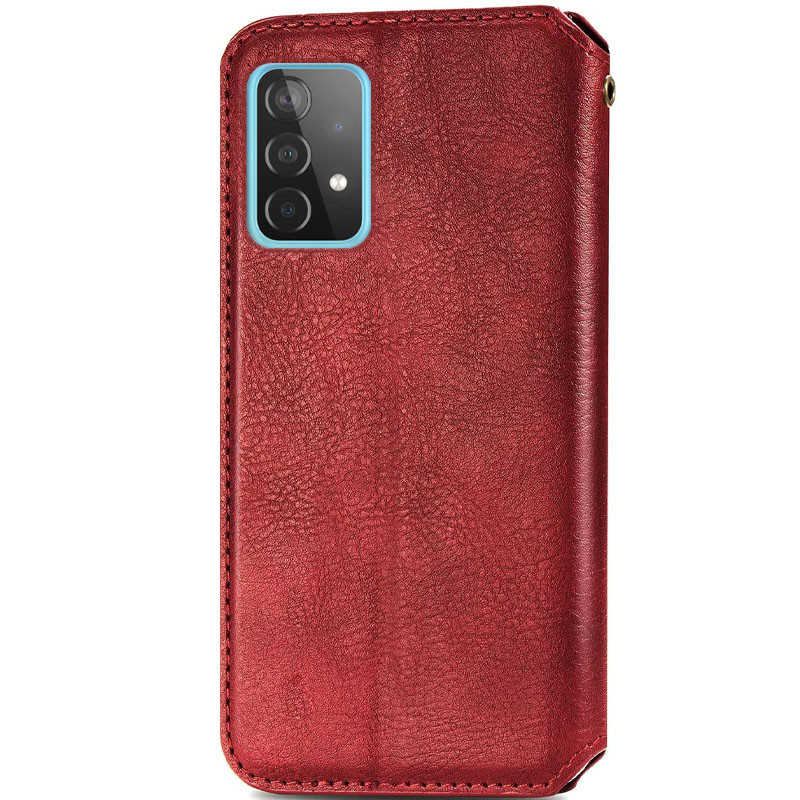 Фото Шкіряний чохол книжка GETMAN Cubic (PU) на Samsung Galaxy A52 4G / A52 5G / A52s (Червоний) на vchehle.ua