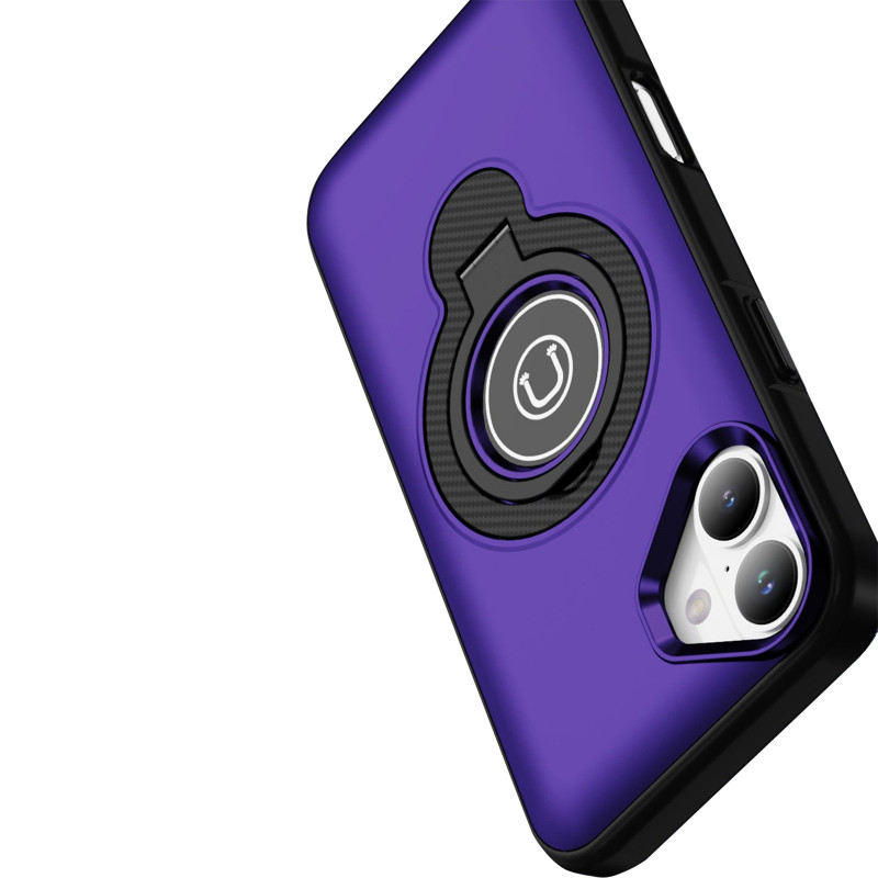 TPU+Textured PC Magnet для Apple iPhone 16 (6.1") (Purple) в магазине vchehle.ua