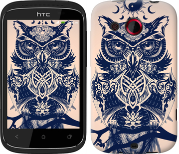 

Чехол Узорчатая сова для HTC Desire C A320e 627330
