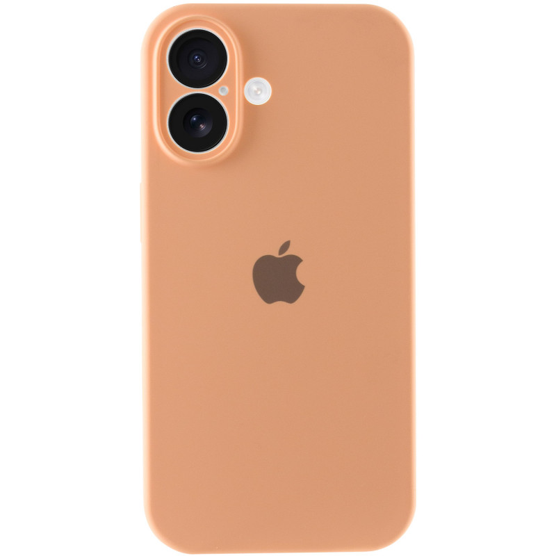 Купити Чохол Silicone Case Full Camera Protective (AA) на Apple iPhone 16 (6.1") (Помаранчевий / Cantaloupe) на vchehle.ua