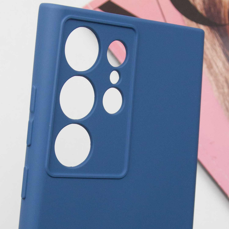 Купить Чехол Silicone Cover Lakshmi Full Camera (A) для Samsung Galaxy S24 Ultra (Синий / Navy Blue) на vchehle.ua
