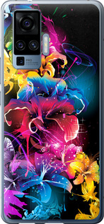 

Чохол Абстрактні квіти на Vivo X50 Pro 1634084