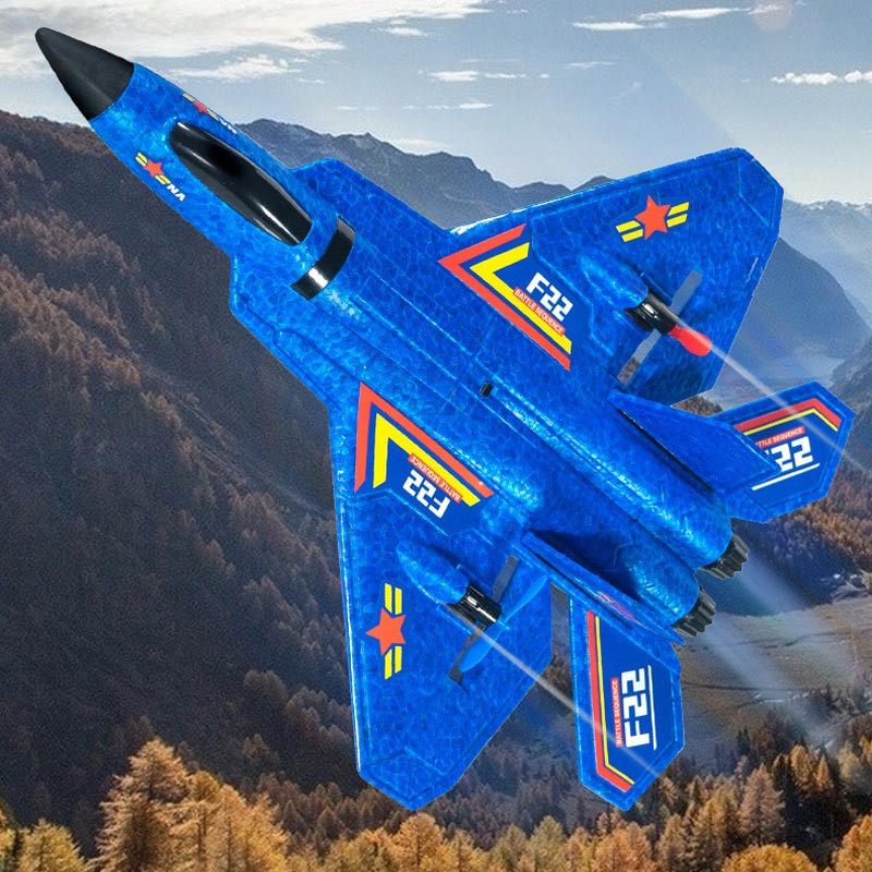 Фото Самолет на радиоуправлении SCHE HW32 F22 Fighter (Blue) на vchehle.ua