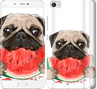 

Чехол Мопс и арбуз для Xiaomi MI5 843783