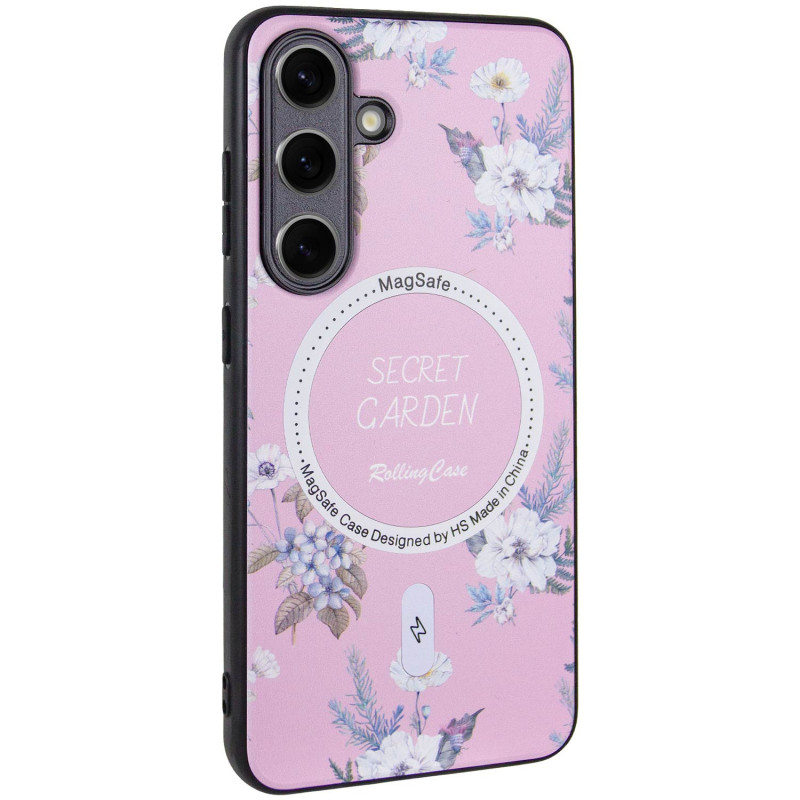 TPU+PC чехол Secret with Magnetic Safe для Samsung Galaxy S24 (Pink)