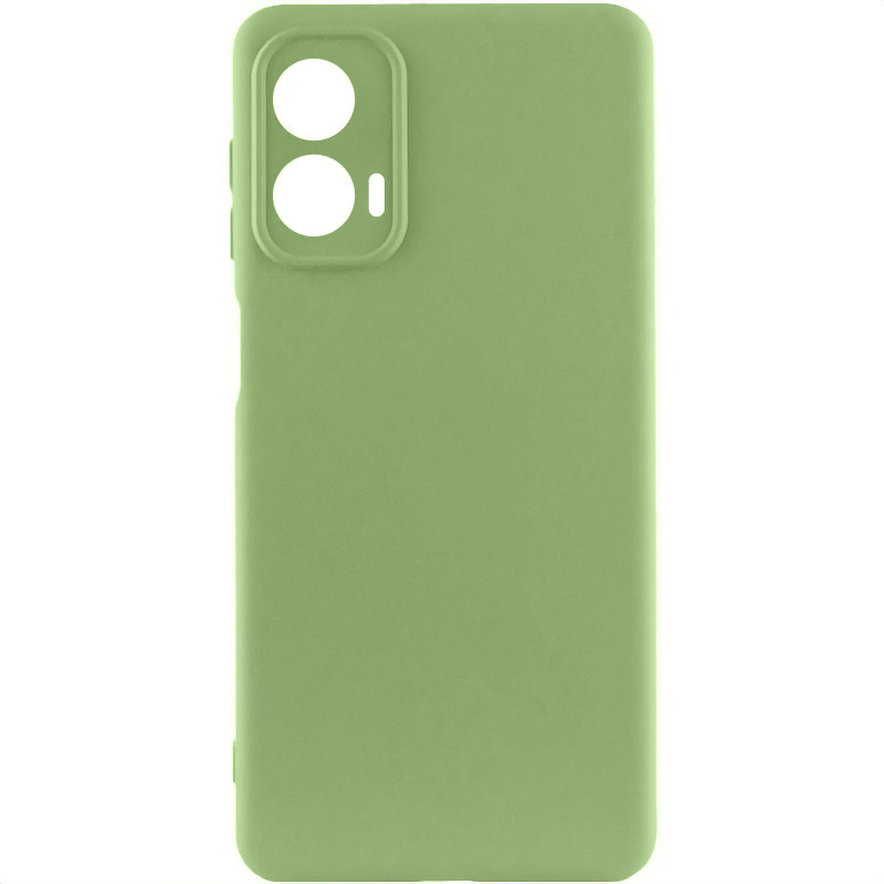 Чохол TPU GETMAN Liquid Silk Full Camera на Motorola Moto G24 (Зелений / Pistachio)