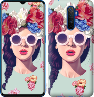 

Чохол Дівчина з квітами на Oppo Reno 2 920014