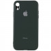 TPU чехол Matte LOGO для Apple iPhone XR (6.1") (Зеленый / Dark Green)