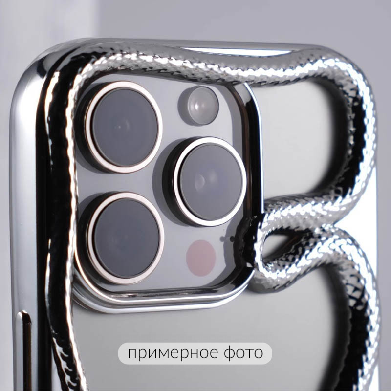 TPU чохол Snake на Apple iPhone 15 (6.1") (Silver) в магазині vchehle.ua