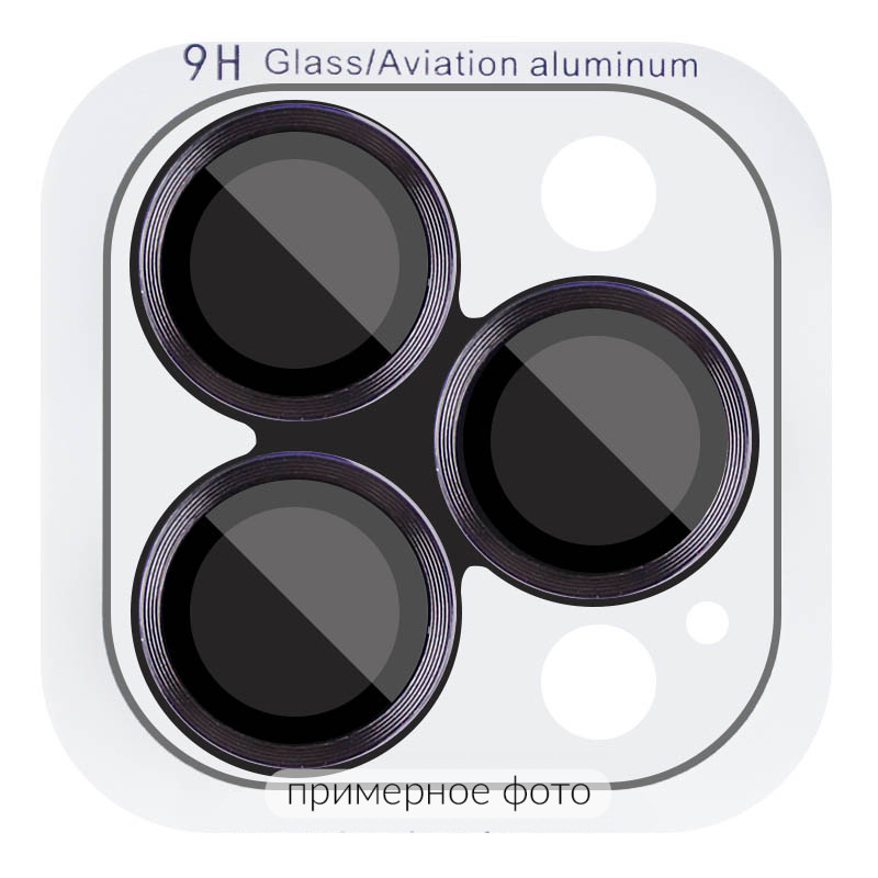 Защитное стекло Metal Classic на камеру (в упак.) для Apple iPhone 17 (6.3") (Черный / Black)
