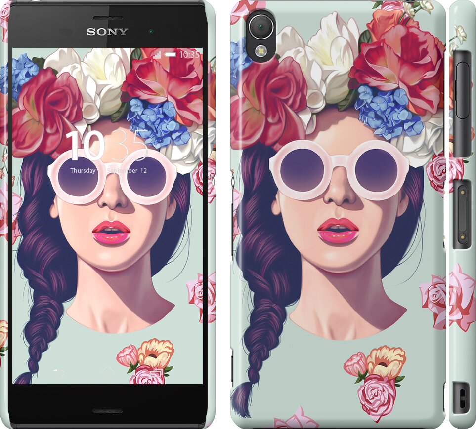 

Чехол Девушка с цветами для Sony Xperia Z3 95716