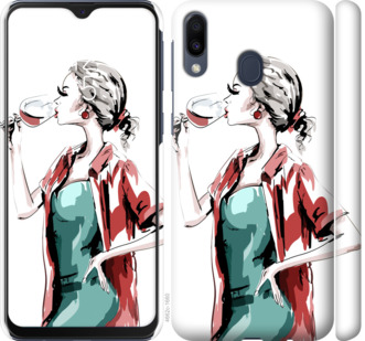 

Чехол Девушка с бокалом для Samsung Galaxy M20 841359