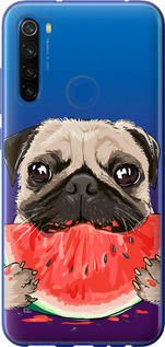 

Чохол Мопс і кавун на Xiaomi Redmi Note 8T 874947