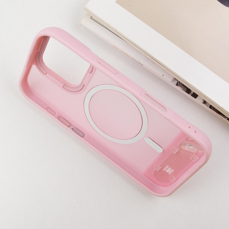 TPU+PC чехол Stand case для Apple iPhone 16 Pro Max (6.9") (Pink) в магазине vchehle.ua