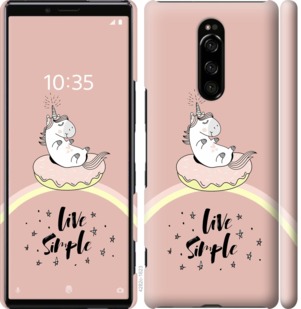 

Чехол Единорожка в пончике для Sony Xperia XZ4 719382