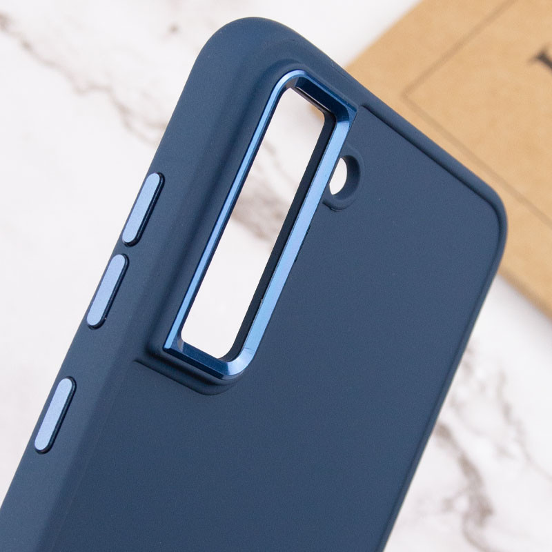 Купити TPU чохол Bonbon Metal Style на Samsung Galaxy S21 FE (Синій / Cosmos blue) на vchehle.ua