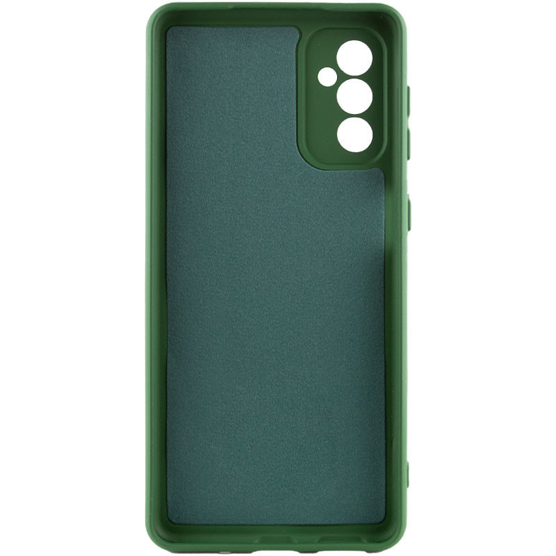 Фото Чехол TPU GETMAN Liquid Silk Full Camera для Samsung Galaxy A35 (Зеленый / Dark green) на vchehle.ua