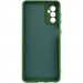 Фото Чехол TPU GETMAN Liquid Silk Full Camera для Samsung Galaxy A35 (Зеленый / Dark green) на vchehle.ua