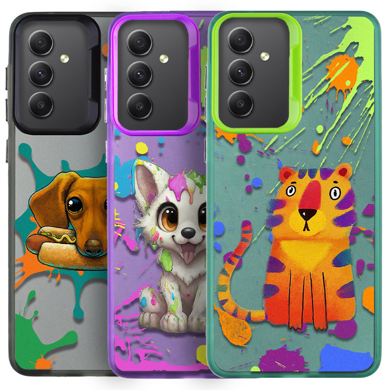 TPU+PC чехол TakiTaki Graffiti magic glow для Samsung Galaxy A14 4G/5G