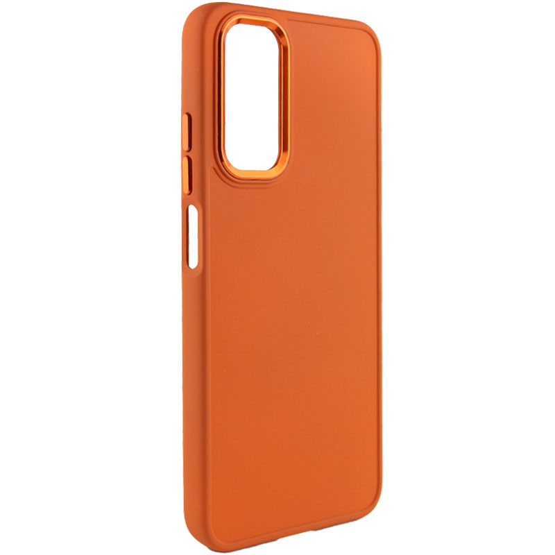 TPU чехол Bonbon Metal Style для Samsung Galaxy A34 5G (Оранжевый / Papaya)