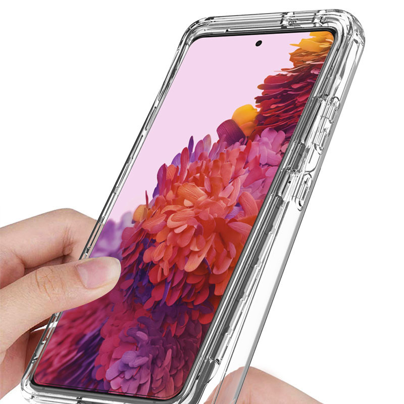 Чохол TPU + PC Full Body з захистом 360 на Samsung Galaxy S21 Ultra (Прозорий) в магазині vchehle.ua