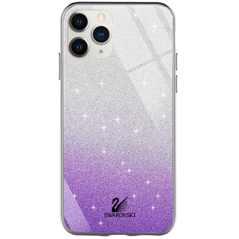 

TPU+Glass чохол Swarovski на Apple iPhone 11 Pro (5.8") (Фіолетовий) 784919