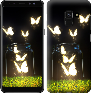 Чехол Бабочки для Samsung Galaxy A8 2018 A530F