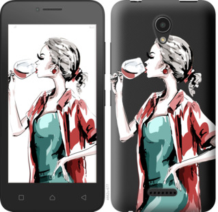 

Чехол Девушка с бокалом для Lenovo A Plus / A1010 841476