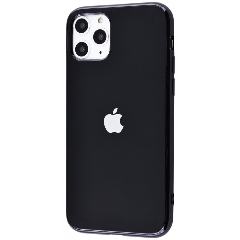 TPU чехол Matte LOGO для Apple iPhone 11 Pro Max (6.5") (Черный / Black)