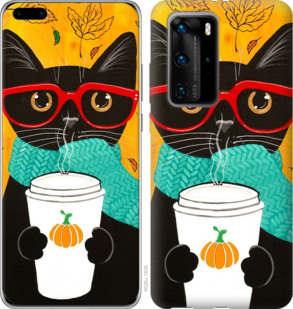

Чохол Осінній кіт на Huawei P40 Pro 933295