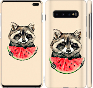 

Чехол Енотик с арбузом для Samsung Galaxy S10 Plus 799516